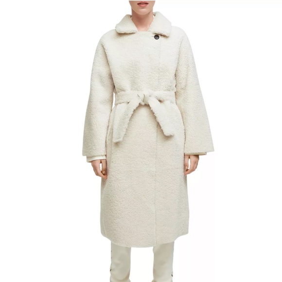 Maje Jackets & Blazers - Maje Leather/Shearling Reversible Coat